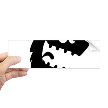 Imagem de DIYthinker Adesivo retangular de monstro do universo e alienígena para janela de notebook