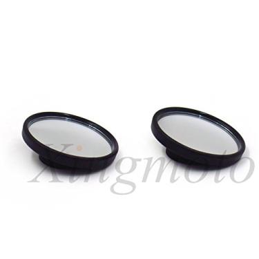 Imagem de NBX- Espelho universal de 5 cm com ângulo redondo, retrovisor, retrovisor, 2 peças, compatível com carro