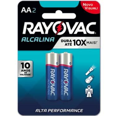Imagem de Caixa com 24 Cartelas AA Pequena Alcalina c/ 2un - Rayovac (48 pilhas AA)