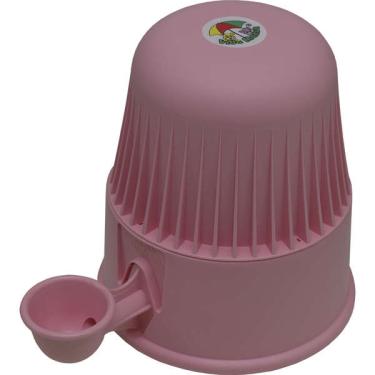 Imagem de Bebedouro Vida Mansa Light Polipropileno PP Rosa para Raças Pequenas - 2 Litros