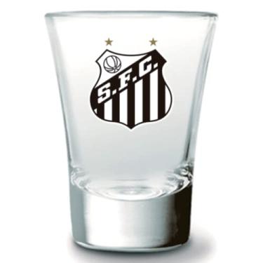 Imagem de Copo de Vidro Shot Aperitivo 60ml Oficial Licenciado Santos