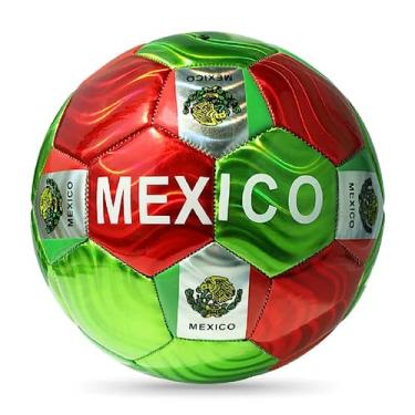 Imagem de Bola de futebol tamanho 5 - EUA, Portugal, Honduras, Barcelona, El Salvador, Espanha, México, Itália, Brasil, Polska, Guatemala, Madrid, Argentina, Mexico Green, 5