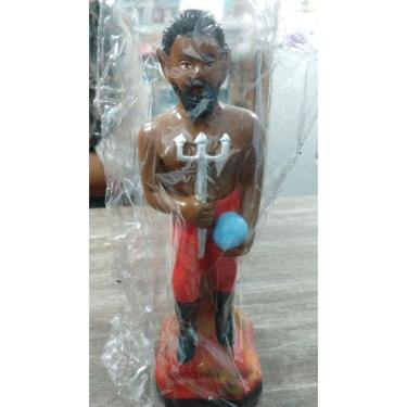 Imagem de Imagem Exu Vira Mundo Escultura Gesso Estatua 20 Cm