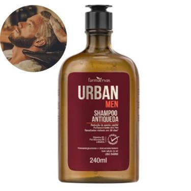 Imagem de Shampoo Masculino Antiqueda Xampu Homem Queda De Cabelo Urban Men 240M