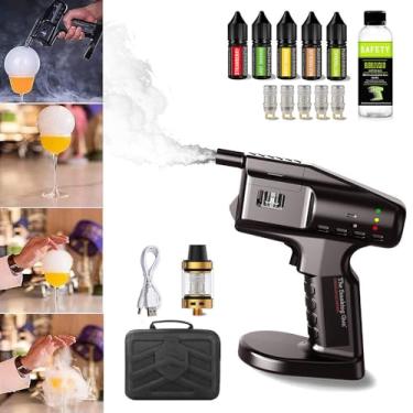 Imagem de Kit De Defumador De Coquetel, Kit De Defumador De Bebida Para Bar, Cozinha E Restaurante, Infusor De FumaçA PortáTil, Borrifador áGua Bolha Molecular