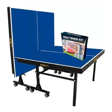Imagem de MESA DE PING PONG MDF 25mm 1008 KLOPF C/RODAS + Kit Completo Brasport 55091