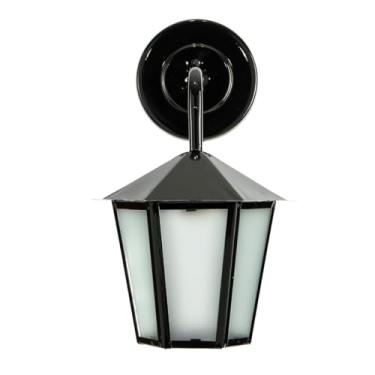 Imagem de Luminária Lustre Arandela Colonial de Parede Vidro Mni Boreal 11BN (Preto)