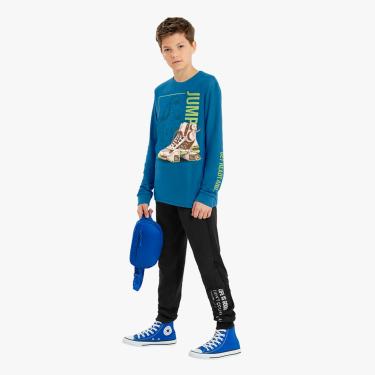 Imagem de Infantil - Camiseta Menino estampa de Tênis Lemon Azul  menino