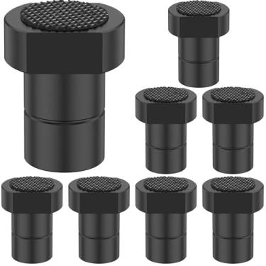 Imagem de 8 peças de bancada de alumínio para cães de 19 mm para bancada de trabalho, batente de mesa resistente para marcenaria, com almofada antiderrapante, acessórios multiuso para bancada de trabalho