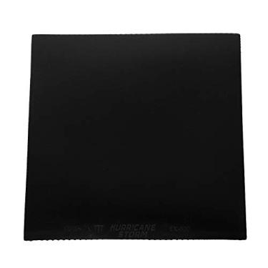 Imagem de Generic Borracha de tênis de mesa, borracha de tênis de mesa profissional, borracha premium de fibra de carbono, vermelha ou preta, para tênis de mesa ou raquete de pingue-pongue (preto),