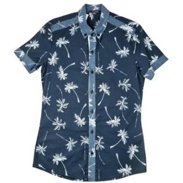 Imagem de Camisa Manga Curta Floral Pargan com tecido Strach-Masculino