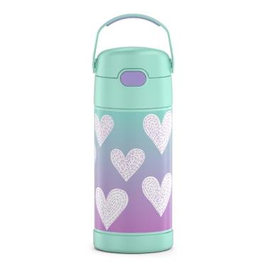 Imagem de Garrafa térmica infantil FunTainer Thermos, 354 ml, Purple Hearts