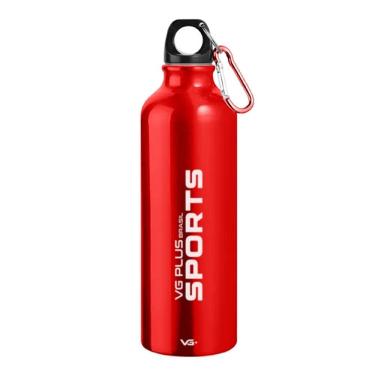 Imagem de Garrafinha Squeeze Alumínio com Tampa e Mosquetão 750ml Vg+ Vermelho