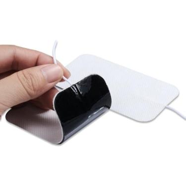Imagem de Eletrodos Adesivos para Massagem TENS FES, 5cm x 9cm, Pacote com 10 Unidades
