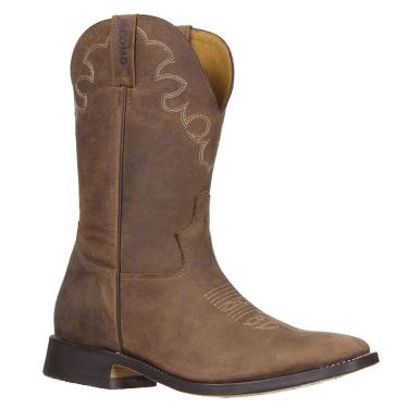 Imagem de Bota Marrom Masculina Bico Quadrado Jácomo 32657