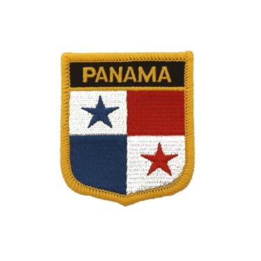 Imagem de Ruoming 1 PÇ Patch de bandeira do Panamá bordado a ferro ou costurado tático militar nacional Panamá (Panamá)
