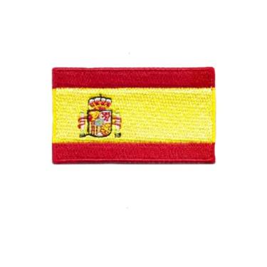 Imagem de Ruoming 1 PÇ Patch de bandeira da Espanha bordado a ferro ou costurado tático militar nacional espanhol (Espanha)
