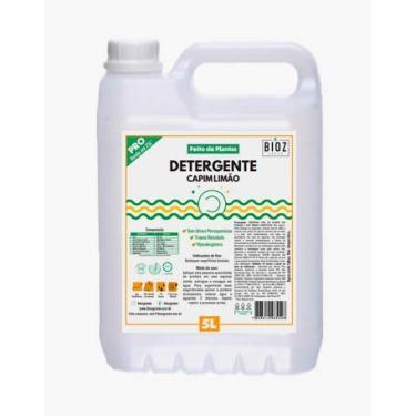 Imagem de Detergente De Capim Limão Biodegradável Bioz Green 5l