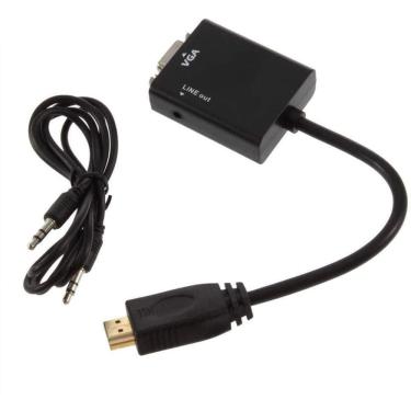 Imagem de Cabo Adaptador Conversor Hdmi X Vga 15 Cm