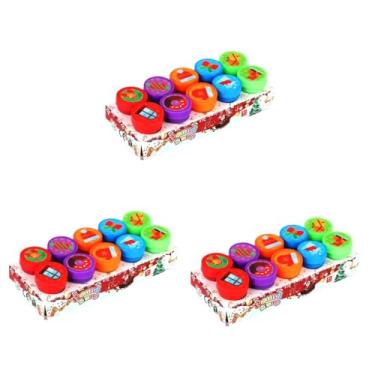 Imagem de YIJU 30Pcs Carimbos de Natal Carimbos de Natal Decoração Engraçada DIY Artesanato Carimbos de Férias para Professor Desenho Álbum de Fotos Diários Pintura, Style C