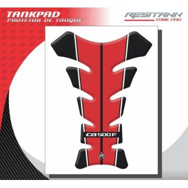 Imagem de Protetor De Tanque Tankpad Cb 500f Vermelho E Preto Resitank