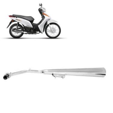 Imagem de Escapamento Biz 100 C 2013 Original Cromado - MA Motos