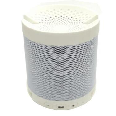 Imagem de Caixa De Som Portatil Bluetooth Usb 5W Radio Fm Branco Q3 - Lotus
