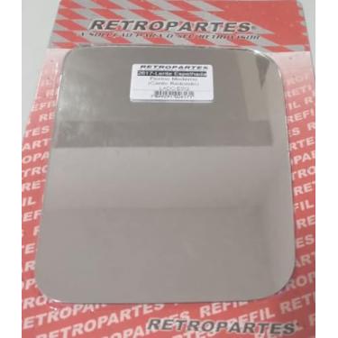 Imagem de Lente de Vidro para Retrovisor Fiorino 1997 a 2011, Lado Esquerdo, Motorista, Canto Redondo, Sem Base