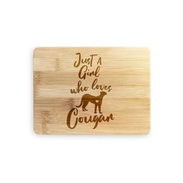 Imagem de Tábua de cortar puma, presentes de puma, presentes para puma, tábua de corte de bambu, ideia de presente de inauguração de casa, aniversário, ideia de presente de Natal (pequeno (20 x 15 cm)