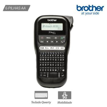 Imagem de Rotulador Eletrônico Portátil Brother Pth110 Preto, BROTHER