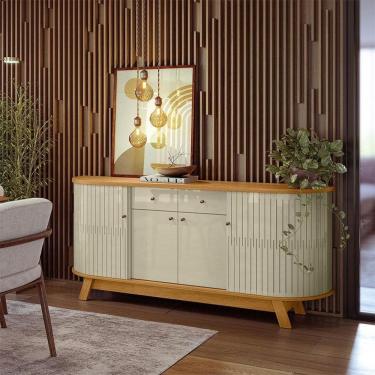 Imagem de Aparador para Sala Buffet Ambiente Mônaco Cumaru Opala – Madetec