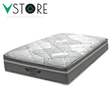Imagem de Colchão Casal Viúva Ibiza D33 Mola Superlastic 128x188x22cm Vstore - V