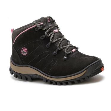 Imagem de Bota Feminina Coturno Adventure Em Couro CorridaeTrilhas - Free Jump, 