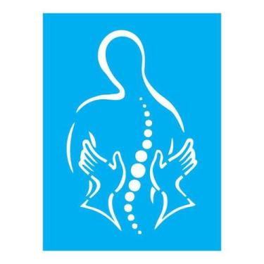 Imagem de Stencil Tamako Quiropraxia - 15X20Cm - Ref A3557