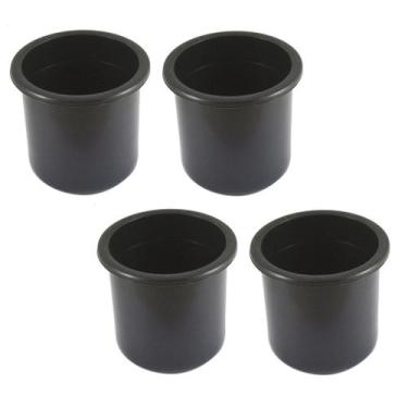 Imagem de Kit 4 Porta Copos De Embutir Barcos Lanchas Veleiros Preto - Noster