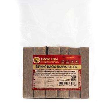 Imagem de Bifinho Macio - Kidelici Osso - Sabor Bacon - 500g