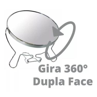 Imagem de Espelho Para Maquiagem De Mesa 5" Dupla Face 5x aumento - SWEET HOME