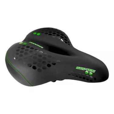 Imagem de Selim Super Confort Vazado Com Led Vermelho Traseiro - GTS, Verde