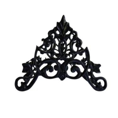 Imagem de Suporte Enrolador Mangueira Jardim Provençal Aluminio Preto - Funditex