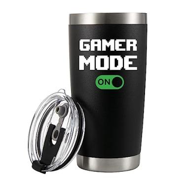 Imagem de Panvola Copo de aço inoxidável isolado a vácuo Modo Gamer Presentes para namorado marido irmão de namorada irmã irmão amigos amante de videogame 590 ml
