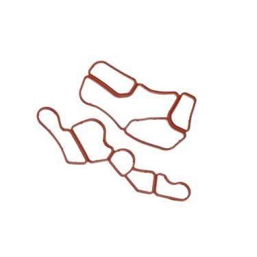 Imagem de VekAuto Junta de vedação do refrigerador da carcaça do filtro de óleo da bomba de direção hidráulica adequada para Benz C230 - Pacote com 2 acessórios automotivos marrons