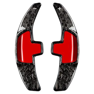Imagem de Extensão de câmbio de pá de fibra de carbono genuína compatível com Mercedes Benz, T-carbon para volante T-carbon Series A/B/C/E/S Class CLA/CLS/GLC/GLE450/GLS/G 2016-2022