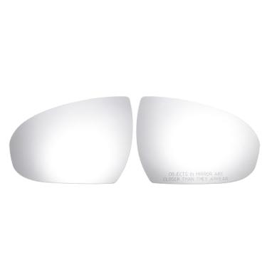 Imagem de X AUTOHAUX Par de reposição de vidro retrovisor esquerdo direito do carro com placa de suporte vidro branco aquecido para Hyundai Tucson 2016 2017 2018 2019