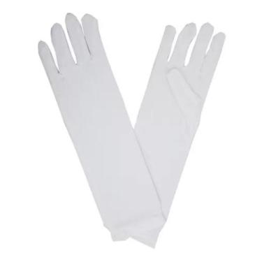 Imagem de Luva Média para Fantasias - 30cm - Extra Festas, Branco