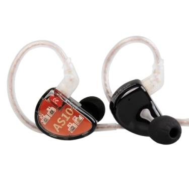 Imagem de Kinboofi Kz As10 Iem Headphone, 5 Driver de Armadura Balanceada Kz Earbuds Fone de Ouvido com Fio, Estéreo Hifi Kz In Ear Monitor Headphone Músico Headset Headphone com Cabo Removível de 2 Pinos(Sem M