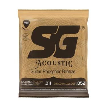 Imagem de Encordoamento Violão Aço SG 011 Fosforo Bronze