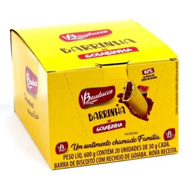Imagem de Pack De Barrinhas Sabor Goiaba Bauducco Caixa C/ 20 Un