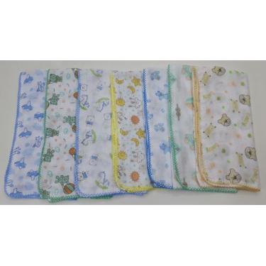 Imagem de 5 Fralda De Pano Estampada Grande Com Crochê -  - dugu, Masculino