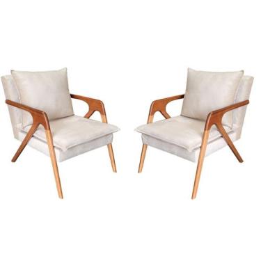 Imagem de Kit 2 Poltronas decorativa Monalisa Luxo Dora Bela, 0119