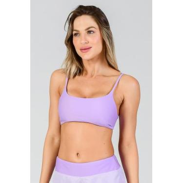 Imagem de Top Feminino Grid Fitae, Lilás, M